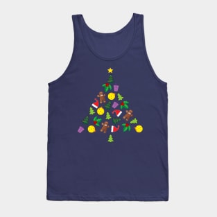 Colorful Christmas tree Tank Top